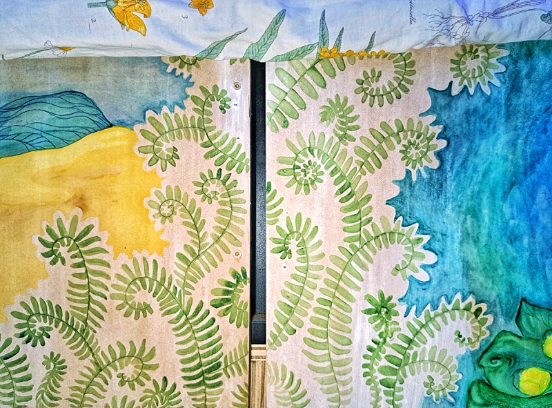The Ferns | Watercolor Painted Drawers